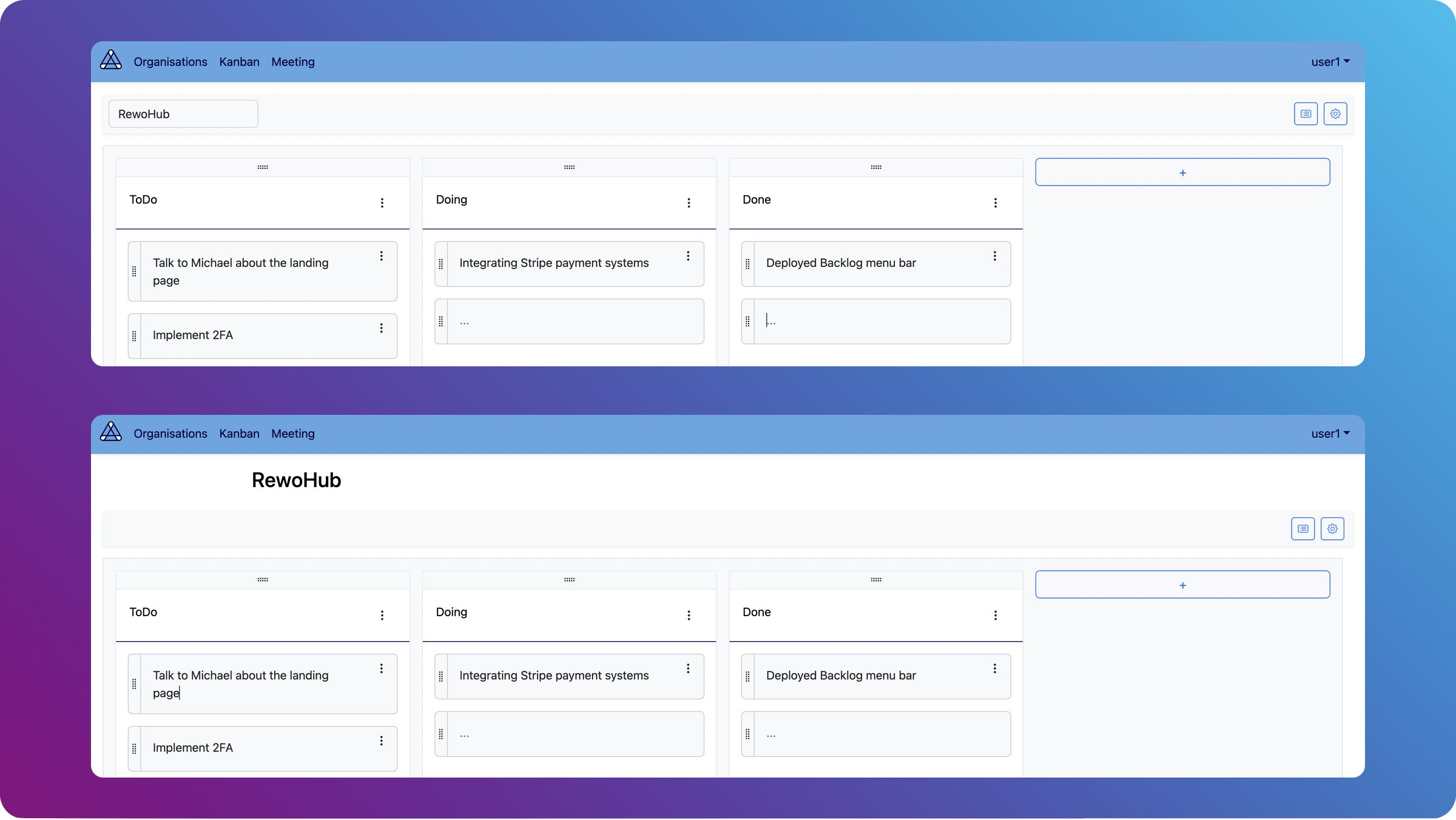 Backlog improvements